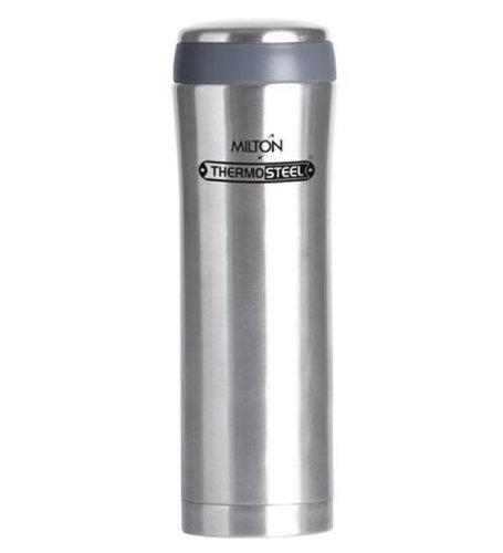 Milton Thermosteel Optima Flask, Steelplain,Silver