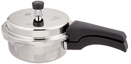 Prestige Deluxe Alpha Stainless Steel Pressure Cooker, 2 Liters/2.11 Quarts