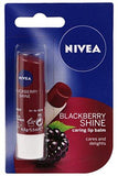 Nivea Lip Care Fruity Shine, Blackberry, 4.8g