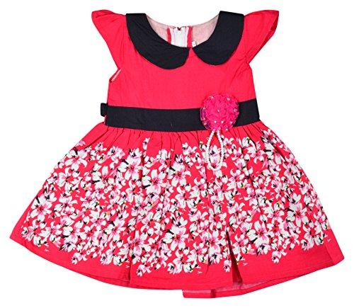 Kuchipoo Baby Girls' Sleeveless Dress (KUC-FRK-162--19-30 months, Pink, 19-30 months) - NEIGHBOUR JOY