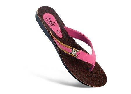 Paragon Women's Pink PU Slippers (7070) - NEIGHBOUR JOY