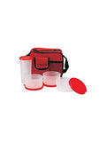 Milton Meal Combi Plastic Lunch Box, Red (EC-SOF-FST-0008_RED)