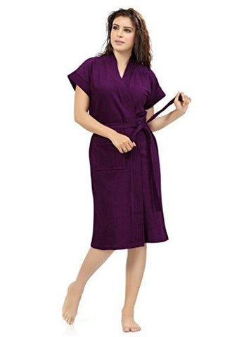 Superior Women's Cotton Bathrobe (Purple-SC001 _Purple _Standard)