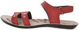 Paragon Women's Red PU Sandals (8) - NEIGHBOUR JOY