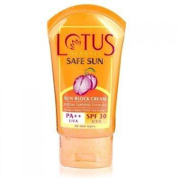 Lotus Herbals Safe Sun Block Cream SPF 30, 50g