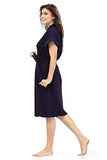 FeelBlue Cotton Bathrobe- Navy Blue (Free Size) - NEIGHBOUR JOY