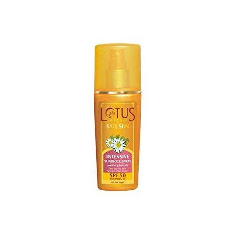 Lotus Herbals Safe Sun Intensive Sunblock Spray SPF 50, 80ml