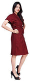 FeelBlue Elegant Bathrobe For Women (Maroon) - NEIGHBOUR JOY