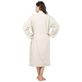 Linenwalas Light Weight Unisex Jute Look Cotton Bathrobe (One Size Fits Most) (Light Brown) - NEIGHBOUR JOY