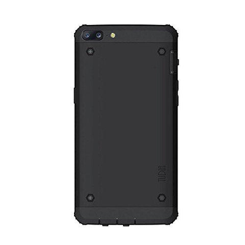 TUDIA OnePlus 5 Case, OMNIX [Heavy Duty] Hybrid [Full-body] 360 Degree Protection Case with Front Cover and Built-in Screen Protector / Impact Resistant Bumpers for OnePlus 5 - Matte Black [TD-TPU3880]