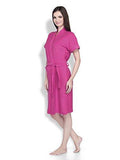 Sand Dune Women Dark Pink Large Bathrobe (Pack Of 1) - NEIGHBOUR JOY