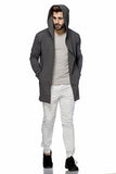 Tinted Men's Cotton Blend Hooded Cardigan