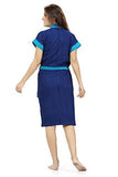 FeelBlue Double Shaded Cotton Bathrobe (Royal-Sky Blue) - NEIGHBOUR JOY