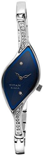 Titan analog Blue Dial Women's Watch - 9710SM01