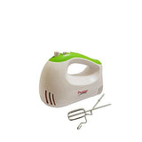 Prestige Hand Mixer - PHM 1.0 Powerful Electric Hand Mixer 5 Speed Control with One Touch Turbo Button - 250 Watt Power Egg Beater Handheld Kitchen Mixer Stainless Steel Blades - Electronic Compact Mini Small Lightweight -Green White