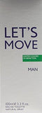 United Colors of Benetton Let's Move Man Eau de Toilette Spray for Men, 3.3 Ounce