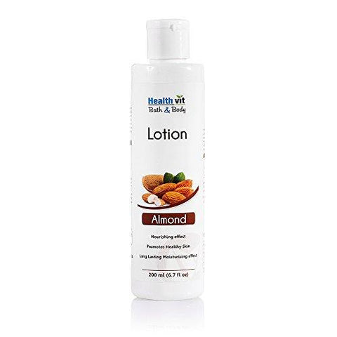 Healthvit Bath and Body Moisturizing Almond Face and Body Lotion, 200ml