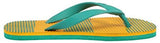 VKC Pride Men's Green and Yellow Rubber Flip-Flops - 9 UK