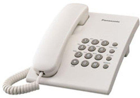 Panasonic Single Line KX-TS500MX Corded Phone (White)