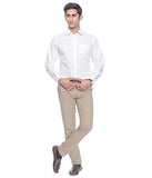 Swisscott White Cotton Formal Slim Fit Full Sleeves Shirts For Men (39)