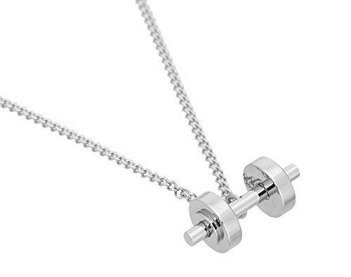 iShake sports n fitness metallic steel dumbell jewelry for boys and men - NEIGHBOUR JOY