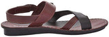 Paragon Men's Maroon PU Sandals (8) - NEIGHBOUR JOY