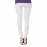 Trasa Cotton Lycra Women's Churidar Leggings - Size :- XX-Large, White (Brand Outlet)