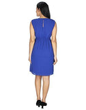 Hazle Avenue Vintage Women's A-line Blue Knee Length Empire Waist Party Dress - NEIGHBOUR JOY