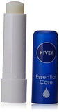 Nivea Lip Care Essential Care, 4.8 g with Free nivea Cream, 25ml