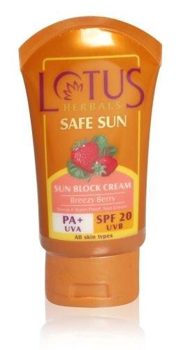 Lotus Herbals Safe Sun Block Cream SPF 20, 50g