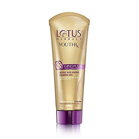 Lotus Makeup Youthrx Active Anti Ageing Foaming Gel Face Wash, 50g