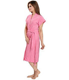 Superior Cotton Pink Bathrobe for Adult