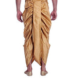 Royal Men's Bronze Silk Blend Dhoti