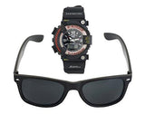 BLUE DIAMOND combo offer digital plus analogue watch and wayfarer black for mens and boys - NEIGHBOUR JOY