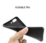 WOW Imagine(TM) Soft Silicone all Sides Protection Cross Texture Anti Slip Ultra Thin Flexible Back Case Cover for OnePlus 5 - Pitch Black