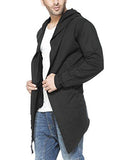 Tinted Men's Cotton Sinker Hooded Cardigan