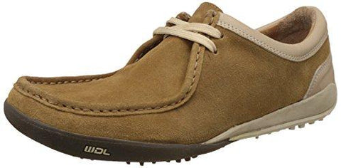 Woodland Men's Camel Leather Sneakers - 7 UK/India (41 EU)