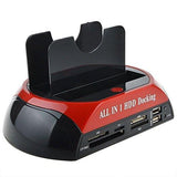 Dual 2.5"/3.5" IDE SATA HDD Hard Drive Disk All In 1 Clone Dock Docking Station - NEIGHBOUR JOY