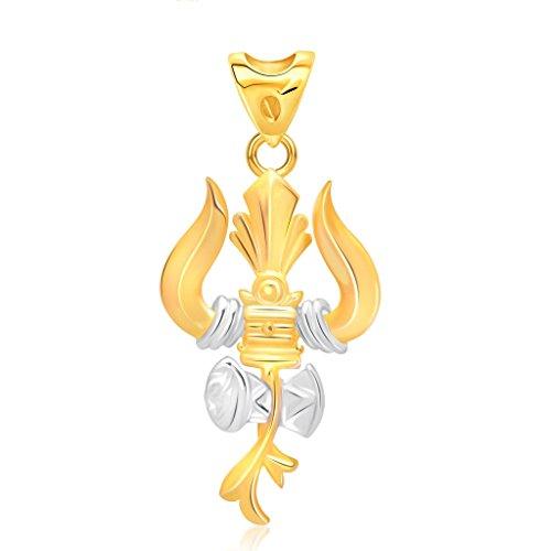 Vina Fashion Jewellery Religious Collection Gold Brass Alloy Cz American Diamond God Pendant for Men And Women Vkp1559Ga