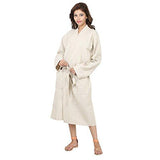 Linenwalas Light Weight Unisex Jute Look Cotton Bathrobe (One Size Fits Most) (Light Brown) - NEIGHBOUR JOY