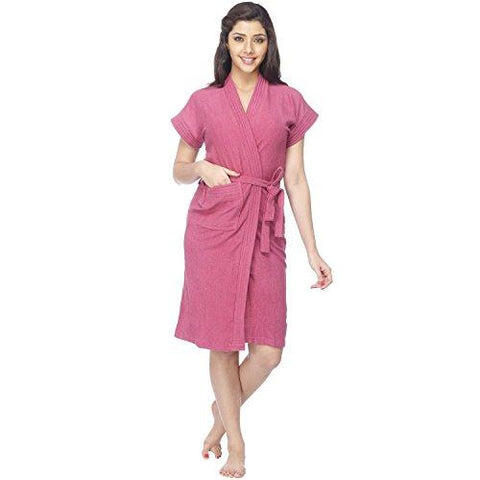 FeelBlue MicroFiber Bathrobes (Magenta Free Size) - NEIGHBOUR JOY