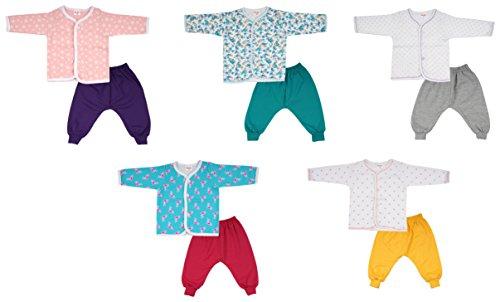 Firststep Unisex Cotton Clothing Set (combo pack-(2-7)--0-6 Months, Multi-Coloured, 0-6 Months) - NEIGHBOUR JOY