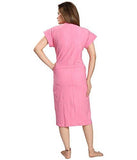 Superior Cotton Pink Bathrobe for Adult