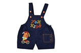 Kuchipoo Baby Dungaree Kids Dungaree Set (KUC-DUN-123, Blue & Orange, 0-6 Months) - NEIGHBOUR JOY