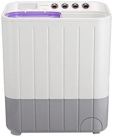 Samsung 6.5 kg Semi-Automatic Top Loading Washing Machine (WT655QPNDRP, White and Purple) - NEIGHBOUR JOY