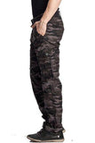 Vbirds Dark Black Men's Cotton Cargo Pants