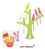 GKP Products ® Set Of 1 - 6 Pcs Plastic Fruit Fork Set