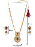 Zaveri Pearls Traditional Non-Precious Metal Necklace Set For Women - ZPFK4409