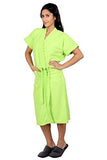 FeelBlue Cotton Women's Bathrobes (Green Free Size) - NEIGHBOUR JOY