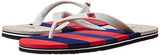 Woodland Men's Red and Navy Flip Flops Thong Sandals - 6 UK/India (40 EU)